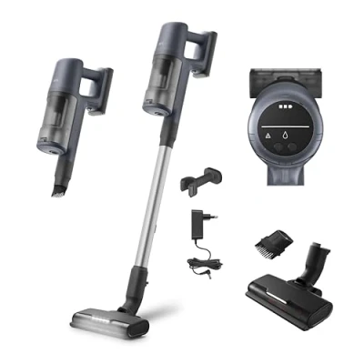 Abbildung von AEG 6000 Akku Staubsauger / 103.000 U/Min 175.000 dPa Digitalmotor Kabellos bis zu 99 % Staubaufnahme 40 min Laufzeit Einfache Handhabung Entnehmbarer 21,6 V leicht AP61CB21DB
