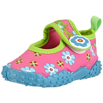 Abbildung von Playshoes Unisex Kinder Aquaschuhe Aqua Schuhe Blumen, Pink 20/21 EU