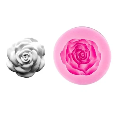 Abbildung von Ideen mit Herz Silikon Form Rose 8 cm x 3