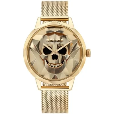 Abbildung von Police Damen Analog Quarz Uhr mit Edelstahl Armband PL16074MSG.22MM