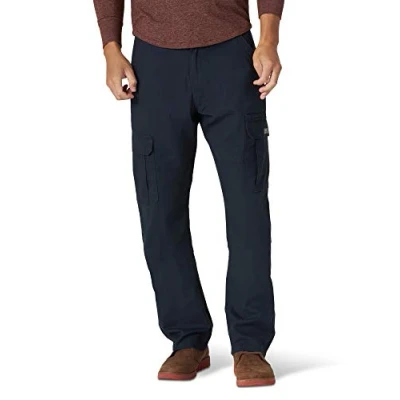 Abbildung von Wrangler Authentics Herren Stretch Cargo Lässige Hose, Navy, 36W / 30L