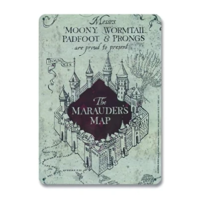 Abbildung von Logoshirt® Harry Potter I Karte des Rumtreibers Marauder&#039;s Map Blechschild Retro Magnettafel Klein DIN A5