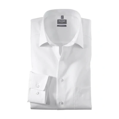 Abbildung von OLYMP Herren Oberhemd Langarm Luxor,Twill,Comfort fit,New Kent,Weiss 00,41