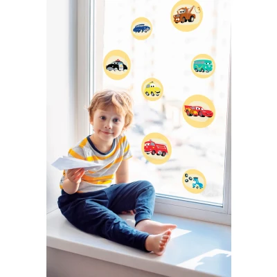 Abbildung von Disney Fenstersticker Cars Ka Chow Bubbles Größe 30 x cm, 2 Bogen Kinderzimmer, Babyzimmer, Fensteraufkleber, Fensterbild