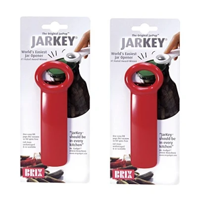 Abbildung von Harold Import Company Brix Original Easy Jar Schlüsselöffner 2 Pack rot