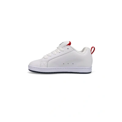 Abbildung von DC Shoes Court Graffik Sneaker low, Größe: 45, Wnr white navy red Leder und textil