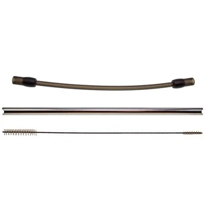Abbildung von Milchschlauch Set 30083 kompatibel mit Siemens EQ6 EQ700, Bosch VeroAroma Kaffeevollautomat (Rohr Edelstahl, Schlauch Silikon, Bürste Nylon)