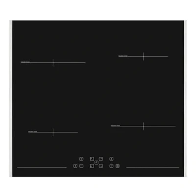 Abbildung von Sharp KH 6I19FT0K EU Induktionskochfeld 60cm mit 4 Zonen, PowerBoost, TouchControl, Seitlicher Edelstahlrahmen