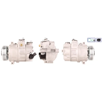 Abbildung von ELSTOCK 51 0123 Kompressor PAG 46 R 134a mit Dichtungen VOLKSWAGEN: Golf 6, Plus / Crossgolf, Touran I, SKODA: Octavia 2 Combi, 1 Combi