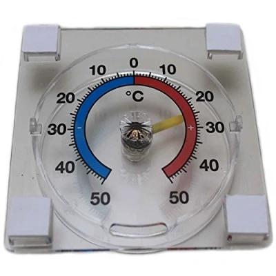 Abbildung von Fensterthermometer Fenster Thermometer Außenthermometer Fensterscheibe Temperaturanzeige