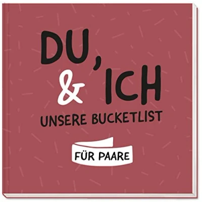 Abbildung von Sophies Kartenwelt Bucket List für Paare in hochwertigem Hardcover Einband im Format 21x21cm Mit 96 Seiten bietet es viel Platz 185 interessante Aufgaben