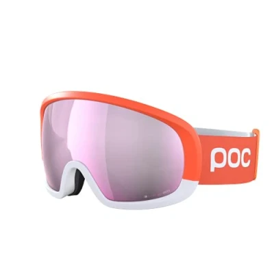Abbildung von POC Fovea Mid Clarity Comp Optimale Skibrille für den Wettkampf, Fluorescent Orange/Clarity Low Light