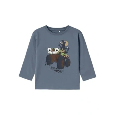 Abbildung von Name it Nmmstan Langarmshirt für Kinder, Größe: 104, Flint stone