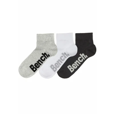 Abbildung von Bench 3 PACK Socken, Herren, Größe: 35 38, Schwarz weiß grau