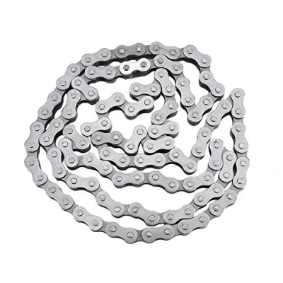 Abbildung von 415H Motorkette Edelstahl 415 110L Gliederkette für 49cc 60cc 66cc 80cc Motor Motorisiertes Fahrrad