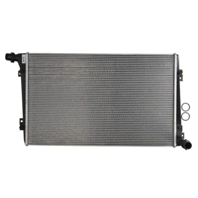 Abbildung von NRF EASY FIT 53813 Kühler, Motorkühlung Aluminium 648 408 32 mit Dichtring Kühlrippen gelötet VOLKSWAGEN: Golf 5, Touran I, Plus / Crossgolf