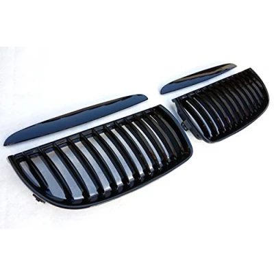 Abbildung von Kühler Sport Front Rippen Grill Schwarz Glanz Eintragungsfrei Set