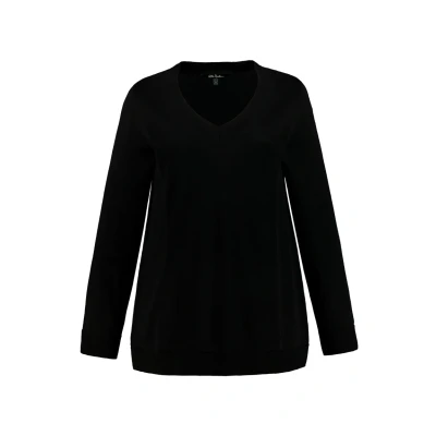 Abbildung von Ulla Popken Strickpullover, Damen, Größe: 42/44, Zwart