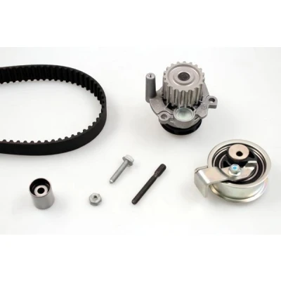 Abbildung von HEPU PK05693 Wasserpumpe + Zahnriemensatz ohne Spanndämpfer, Spannrolle 120 AUDI: A4 B6 Avant, B5 Saloon, VOLKSWAGEN: Sharan I