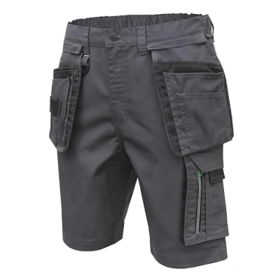 Abbildung von Högert Technik LEMBERG Shorts mit Taschen dunkelgrau S (48) Herren Kurz Hose Arbeitshose Arbeitsshorts Arbeitshosen Männer EN ISO 13688