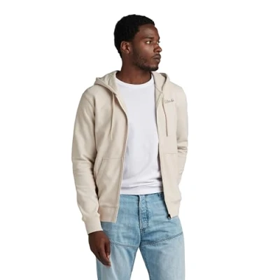 Abbildung von G Star BACK Graphic Sweatjacke, Herren, Größe: Medium, Whitebait