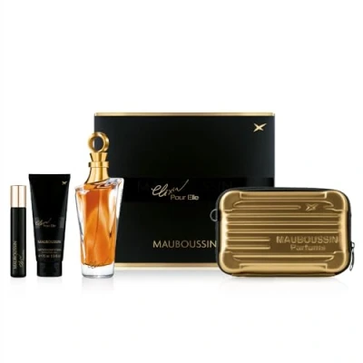 Abbildung von Mauboussin Prestige 2024 Elixir Pour Elle Set: Eau de Parfum 100 ml, Körpermilch 75 Travel Spray 20 ml &amp; Umhängetasche