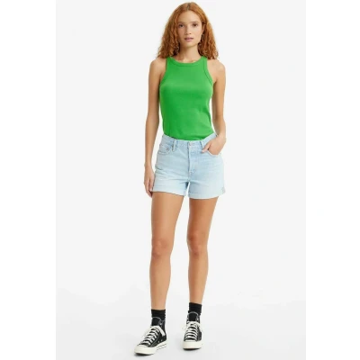 Abbildung von Levi&#039;s 501 Rolled Jeans Shorts, Damen, Größe: 25, Light indigo worn in blue