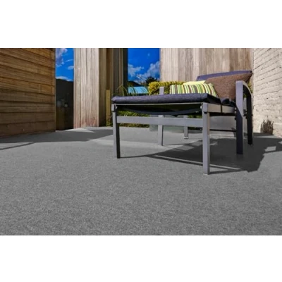 Abbildung von andiamo Kunstrasenteppich Field mit Noppen Kunstrasen Outdoor zur Verwendung als Balkon Bodenbelag oder Teppich witterungsbeständig und zuschneidbar 200 x 350 cm Grau