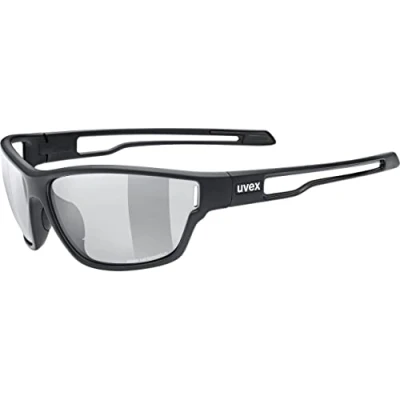 Abbildung von uvex sportstyle 806 V Outdoorbrille für Damen und Herren selbsttönend beschlagfrei black matt/smoke one size