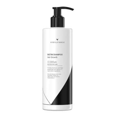 Abbildung von Biotin Shampoo 10000 mcg I Auszeichnung als bestes Anti Haarausfall 2024 mit Zink, Saw Palmetto, Eisen, Kupfer oder Koffein Ohne Sulfate, Parabene Silikone. XXL 400ml