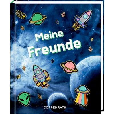 Abbildung von Freundebuch Meine Freunde: Weltraum: Freundschaftsbuch für Grundschule, Jungen ab 6 Jahren zum Weltraum Thema (Alben &amp; Geschenke Kinder)