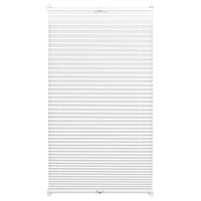 Abbildung von GARDINIA EASYFIX Plissee ohne Bohren, Zum Klemmen, Blickdichtes Falt Rollo, Inkl. aller Montage Teile, 2 Bedienschienen, Weiß, 75 x 130 cm