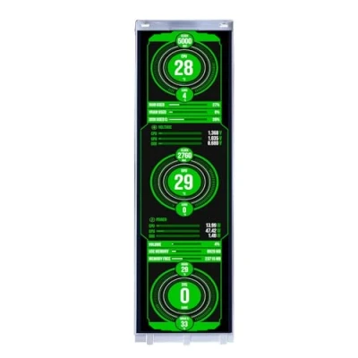 Abbildung von VSDISPLAY 14,5 Zoll 2560x720 2K IPS Touch LCD Monitor für Y70 PC Fall, AIDA64 CPU GPU Computer Gaming Mini HDMI Typ C Videoeingabe C.