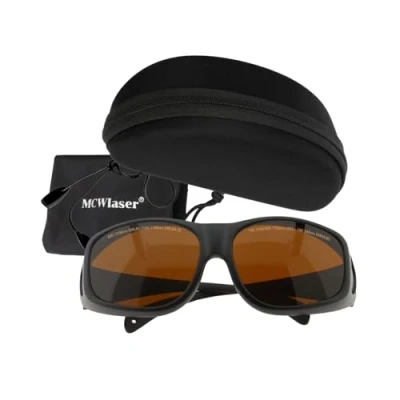 Abbildung von MCWlaser Laserschutzbrille Brille 190 540nm &amp; 800 1700nm Safety Glasses Goggles OD5+ für ND:Yag, Diode, Fiber Laser 355nm 405nm 445nm 450nm 455nm 520nm 532nm 808nm 980nm 1064nm Absorptionstyp
