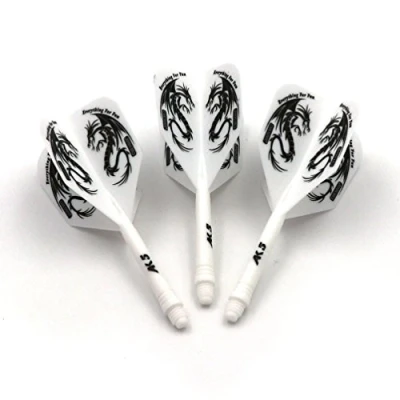 Abbildung von CUESOUL ROST Personalisierte Integrierte Dartpfeile Schäfte und Darts Flights Medium, 3er Set Drachen Pattern (CSAK 5JL2)