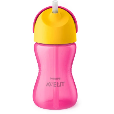 Abbildung von Philips Avent Becher mit Strohhalm 300ml, Rosa