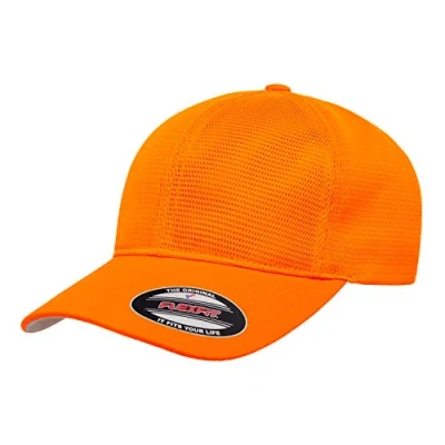 Abbildung von Flexfit Herren 360 Omnimesh Cap Verschluss, Neon Orange, S/M