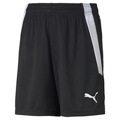 Abbildung von puma Unisex Kinder Teamliga Jr Shorts, Black White, 128 EU