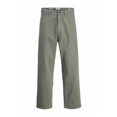 Abbildung von Jack &amp; Jones WIDE LEG FIT 5POCKET Stoffhose, Herren, Größe: 33x32, Mulled basil