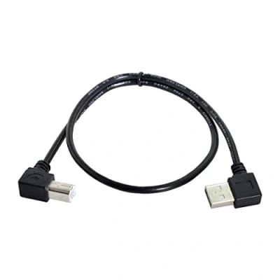 Abbildung von chenyang USB 2.0 A Stecker auf B links um 90 Grad abgewinkelt Druckerkabel 0.5M