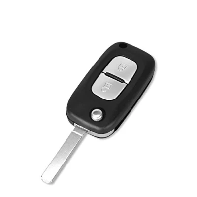Abbildung von Schlüssel für Renault Clio Kangoo Master Modus Trafic Twingo Wind 2 Tasten Modell mit Batterie Schlitz Fernbedienung Autoschlüssel