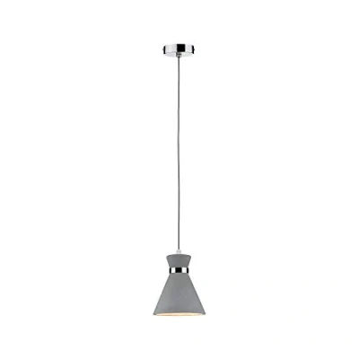Abbildung von Paulmann Pendelleuchte »Verve IP44 max. 20W Grau/Chrom 230V Beton/Metall«, 1 flammig, Leuchtmittel E27 ohne Leuchtmittel,