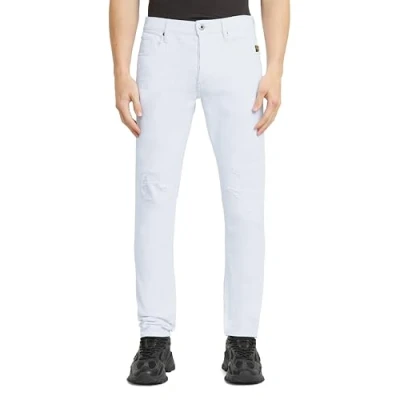 Abbildung von G STAR Herren 3301 Slim Jeans, Weiß (Paper White gd Destroyed 51001 D552 H155), 33W / 30L