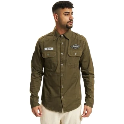 Abbildung von Brandit Hemd, Herren, Größe: XL, Olive