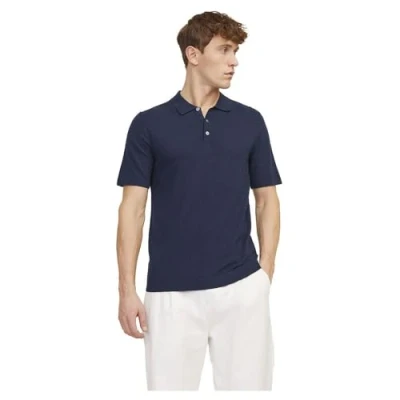 Abbildung von Jack &amp; Jones Poloshirt, Herren, Größe: Small, Navy blazer