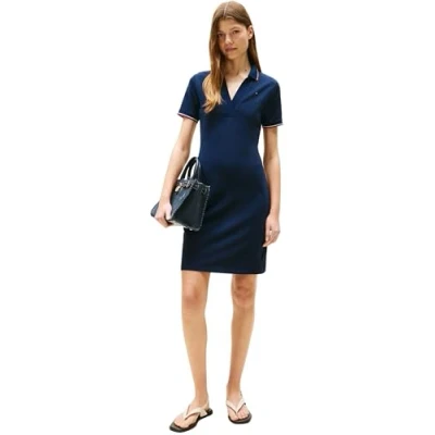 Abbildung von Tommy Hilfiger SLIM Freizeitkleid, Damen, Größe: XXL, Dark night navy