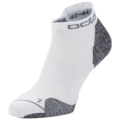 Abbildung von Odlo Unisex kurze Laufsocken 3 Pack CERAMICOOL RUN, white, 45 47