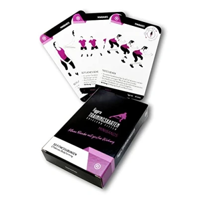 Abbildung von figgrs® Miniband 57 Trainingskarten mit 50 Fitness Übungen für effektives Ganzkörper Bodyforming Fitnessband I Resistance Band Sport zuhause &amp; überall Von Anfänger bis Profi