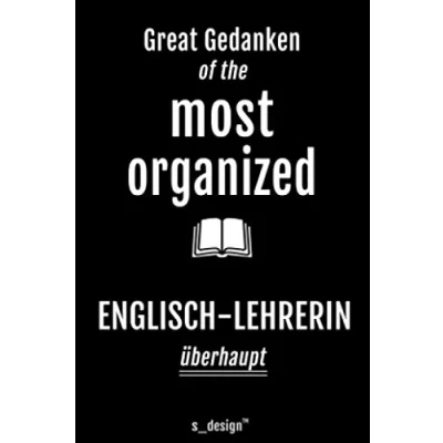 Abbildung von Notizbuch für Englisch Lehrer / Lehrerin: Originelle Geschenk Idee [120 Seiten liniertes DIN A6 blanko Papier]