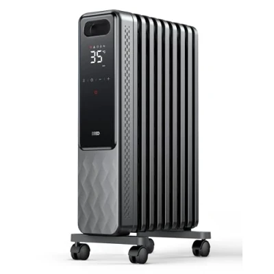 Abbildung von Dreo Ölradiator 2000W Energiesparend, Mobile Elektrische Heizung mit Fernbedienung, 3 Heizstufen, 4 Modus, 24 Std Timer, Überhitzungs Kippschutz, Radiator Elektrisch Thermostat, OH310
